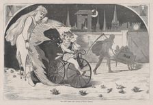 The New Year - 1869 - Drawn by Winslow Homer (Harper's Weekly, Vol. VIII), January 9, 1869. Creator: Unknown