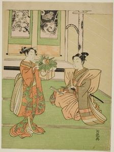 The New Year's Offering, c. 1769. Creator: Isoda Koryusai