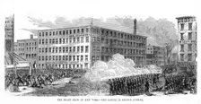 The New York Draft Riots, Second Avenue, New York City, 13-16 July 1863, (1872)