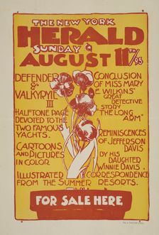 The New York herald. Sunday August 11th 95, c1893 - 1897. Creator: Unknown