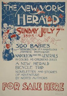The New York herald. Sunday July 7th 1895, c1893 - 1897. Creator: Unknown
