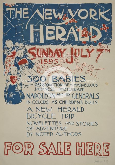 The New York herald. Sunday July 7th 1895, c1893 - 1897. Creator: Unknown.
