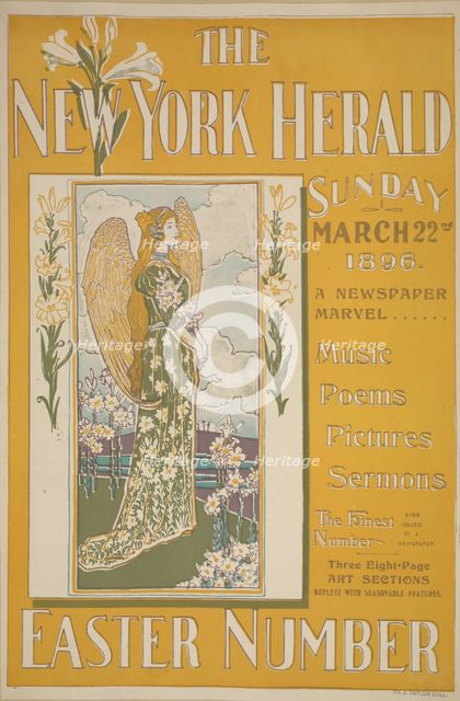 The New York herald. Sunday March 22nd 1896, c1893 - 1897. Creator: Unknown.