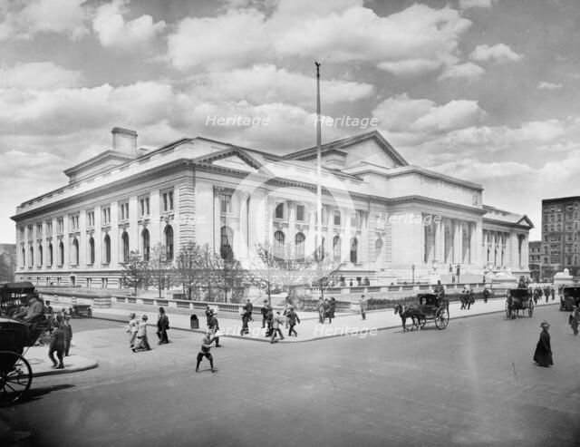 The New York Public Library building, c.between 1910 and 1920. Creator: Unknown.