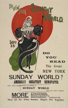 The New York Sunday world. Sept. 29, c1893 - 1897. Creator: Unknown