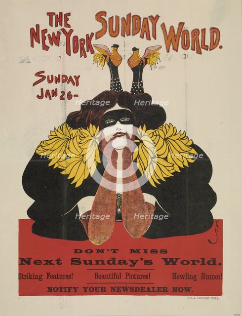 The New York Sunday world. Sunday Jan 26. 1896, c1893 - 1897. Creator: Unknown.