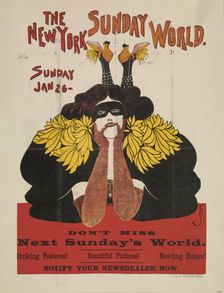 The New York Sunday world. Sunday Jan 26. 1896, c1893 - 1897. Creator: Unknown