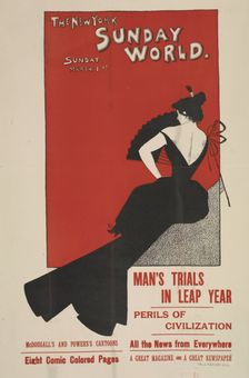 The New York Sunday world. Sunday March 1st. 1896, c1893 - 1897. Creator: Unknown
