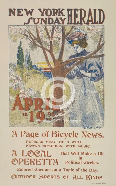 The New York Sunday herald. April 19th 1896., c1896. Creator: Charles Hubbard Wright.