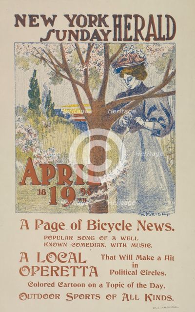 The New York Sunday herald. April 19th 1896., c1896. Creator: Charles Hubbard Wright.