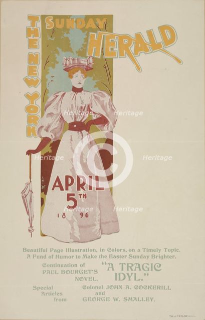 The New York Sunday herald. April 5th 1896., c1896. Creator: Charles Hubbard Wright.