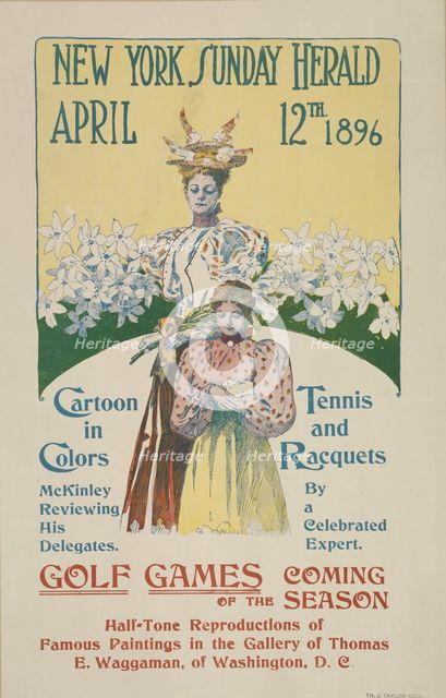 The New York Sunday herald. April12th 1896., c1896. Creator: Charles Hubbard Wright.