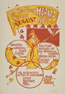 The New York Sunday herald. August 18th 95., c1895. Creator: Charles Hubbard Wright