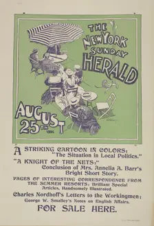 The New York Sunday herald. August 25th 1895., c1895. Creator: Charles Hubbard Wright