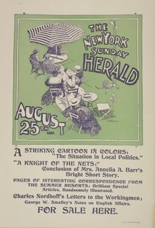 The New York Sunday herald. August 25th 1895., c1895. Creator: Charles Hubbard Wright