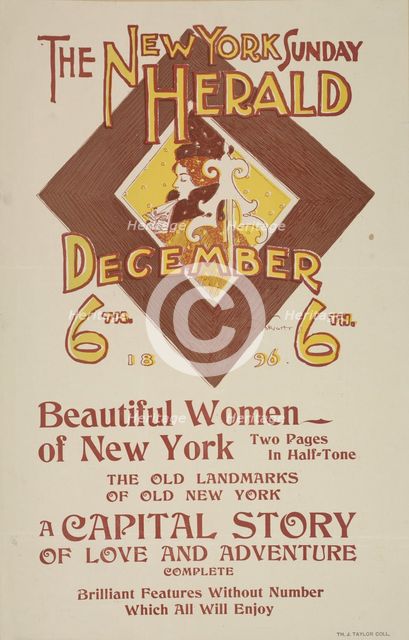 The New York Sunday herald. December 6th 1896., c1896. Creator: Charles Hubbard Wright.