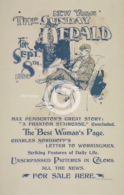 The New York Sunday herald for Sept. 8th. 1895, c1893 - 1897. Creator: Unknown.