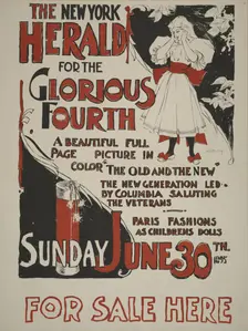 The New York Sunday herald for the glorious fourth. Sunday June 30th 1895., c1895. Creator: Charles Hubbard Wright