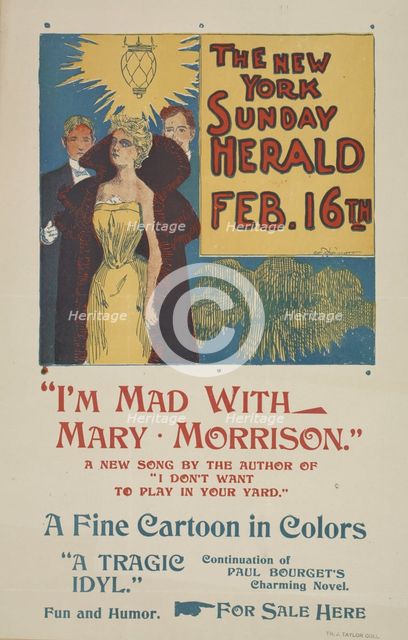The New York Sunday herald. Feb. 16th., c1896. Creator: Charles Hubbard Wright.