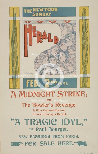 The New York Sunday herald. Feb. 2 1896., c1896. Creator: Charles Hubbard Wright.