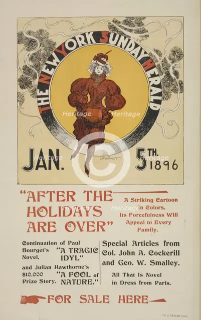 The New York Sunday herald. Jan. 1896., c1896. Creator: Charles Hubbard Wright.