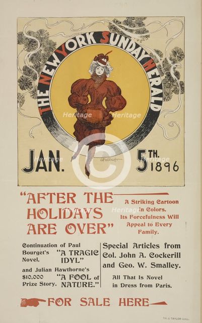 The New York Sunday herald. Jan. 1896., c1896. Creator: Charles Hubbard Wright.