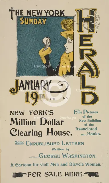 The New York Sunday herald. Jan. 19th 1896., c1896. Creator: Charles Hubbard Wright.