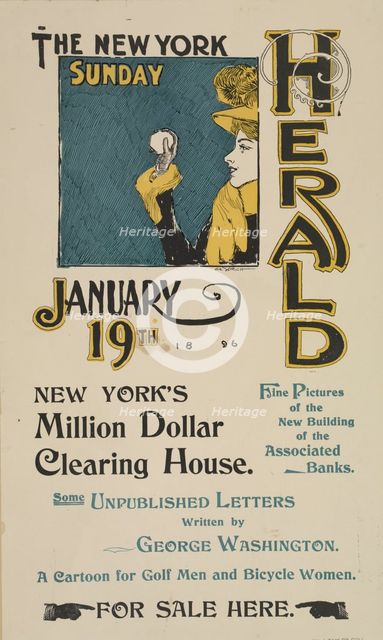 The New York Sunday herald. Jan. 19th 1896., c1896. Creator: Charles Hubbard Wright.