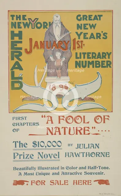 The New York Sunday herald. January 1st 1896., c1896. Creator: Charles Hubbard Wright.