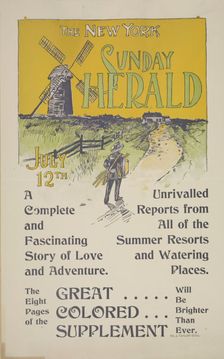 The New York Sunday herald. July 12th 1896, c1893 - 1897. Creator: Unknown
