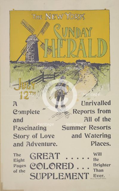 The New York Sunday herald. July 12th 1896, c1893 - 1897. Creator: Unknown.