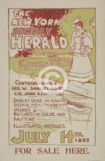 The New York Sunday herald. July 14th 1895., c1895. Creator: Charles Hubbard Wright.