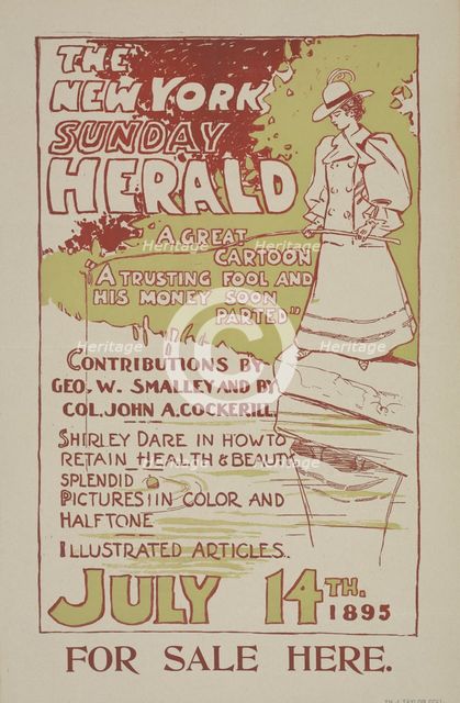 The New York Sunday herald. July 14th 1895., c1895. Creator: Charles Hubbard Wright.