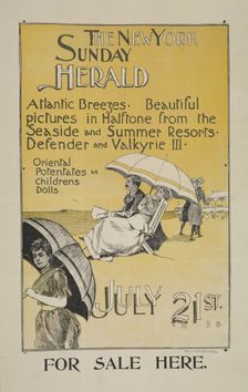 The New York Sunday herald. July 21st 1895, c1893 - 1897. Creator: Unknown