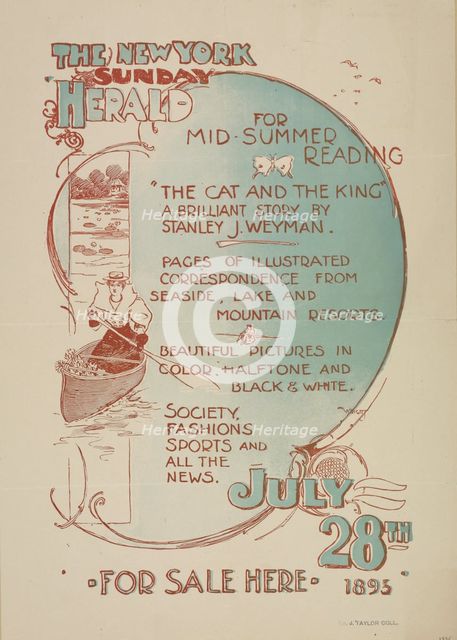 The New York Sunday herald. July 28th 1895., c1895. Creator: Charles Hubbard Wright.