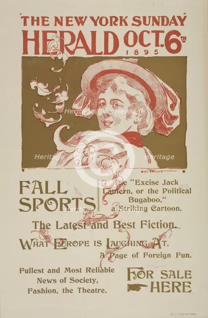 The New York Sunday herald. Oct. 6th 1895, c1895. Creator: Charles Hubbard Wright.