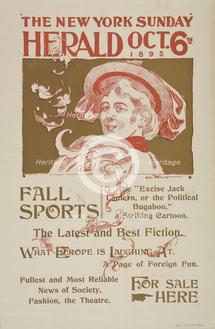 The New York Sunday herald. Oct. 6th 1895, c1895. Creator: Charles Hubbard Wright.