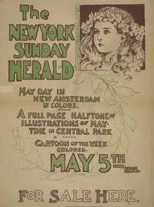 The New York Sunday herald. May day [..] May 5th 1895., c1895. Creator: Charles Hubbard Wright