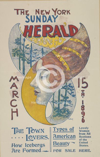 The New York Sunday herald. March 15th 1896., c1896. Creator: Charles Hubbard Wright.