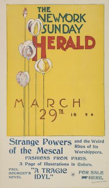 The New York Sunday herald. March 29th 1896., c1896. Creator: Charles Hubbard Wright
