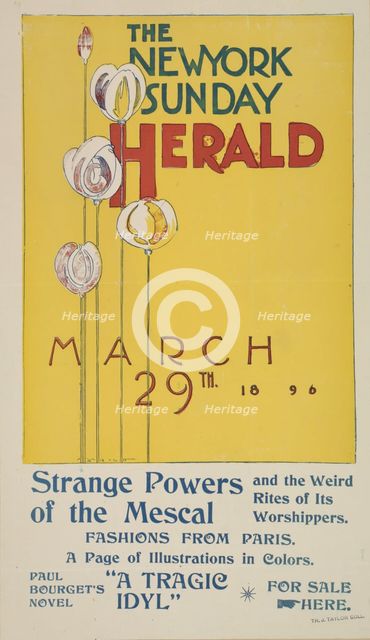 The New York Sunday herald. March 29th 1896., c1896. Creator: Charles Hubbard Wright.