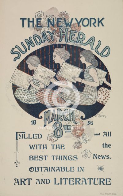 The New York Sunday herald. March 8th 1896., c1896. Creator: Charles Hubbard Wright.