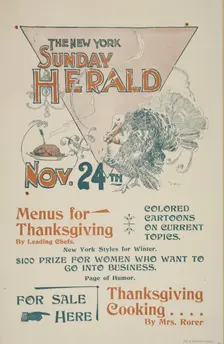 The New York Sunday herald. Nov. 28th., c1895. Creator: Charles Hubbard Wright