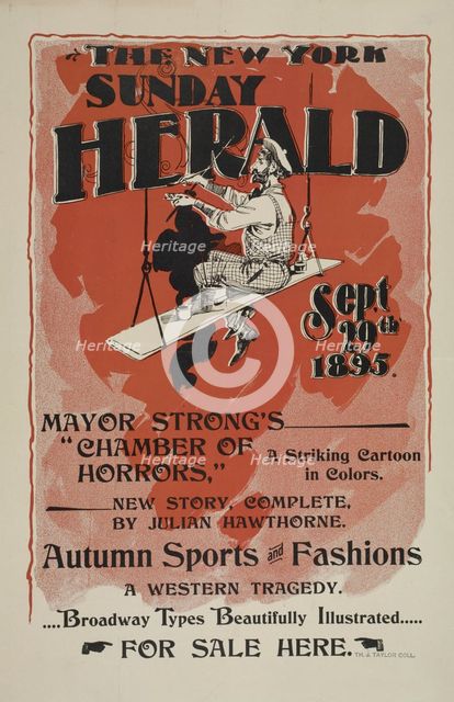 The New York Sunday herald. Sept. 29th 1895, c1893 - 1897. Creator: Unknown.