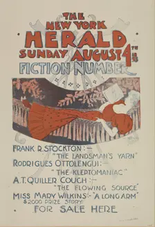 The New York Sunday herald. Sunday August 4th 1895 fiction number., c1895. Creator: Charles Hubbard Wright
