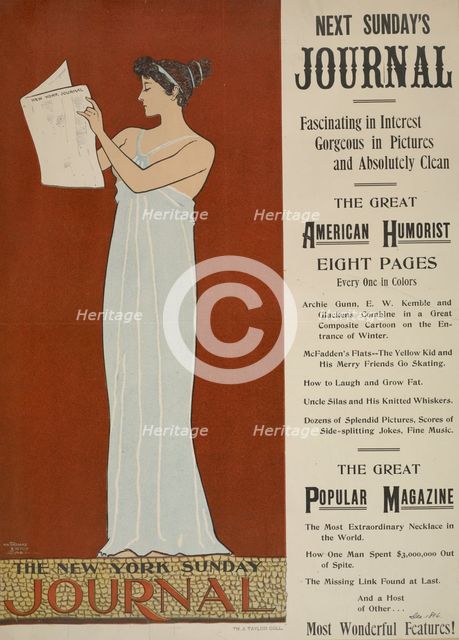The New York Sunday journal. Dec. 1896, c1893 - 1897. Creator: Unknown.