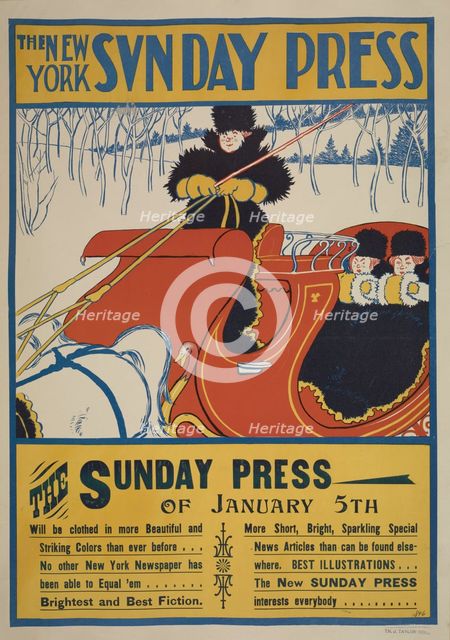 The New York Sunday press. January 5th. 1896, c1893 - 1897. Creator: Unknown.