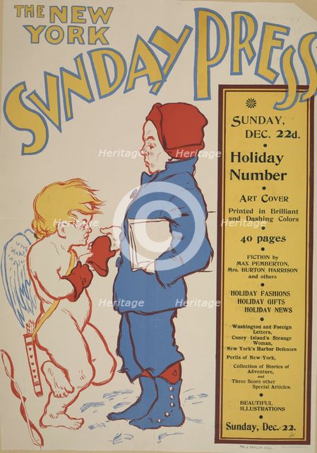 The New York Sunday press. Sunday, Dec. 22nd. 1895, c1893 - 1897. Creator: Unknown.