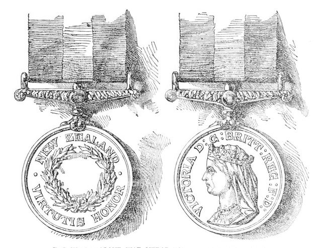 The New Zealand War Medal for the British Troops, 1870. Creator: Unknown.