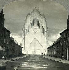 The New Age in Copenhagen, Denmark - Grundtvigs Church c1930s. Creator: Unknown